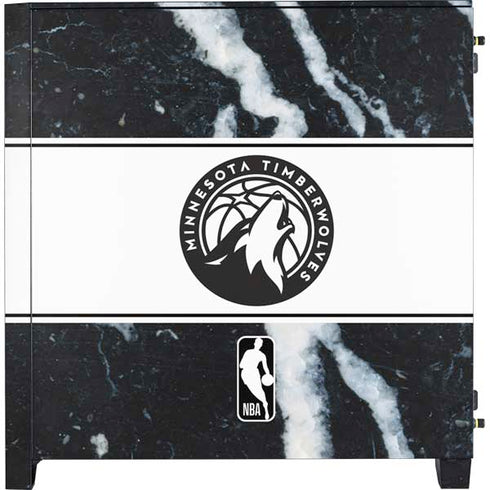 NBA Minnesota Timberwolves Marble Corsair 4000D Tempered Glass Mid-Tower ATX Case Skin
