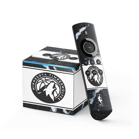 NBA Minnesota Timberwolves Marble Fire TV Cube Skin