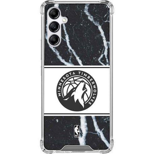 NBA Minnesota Timberwolves Marble Gabb Phone 4 Clear Case