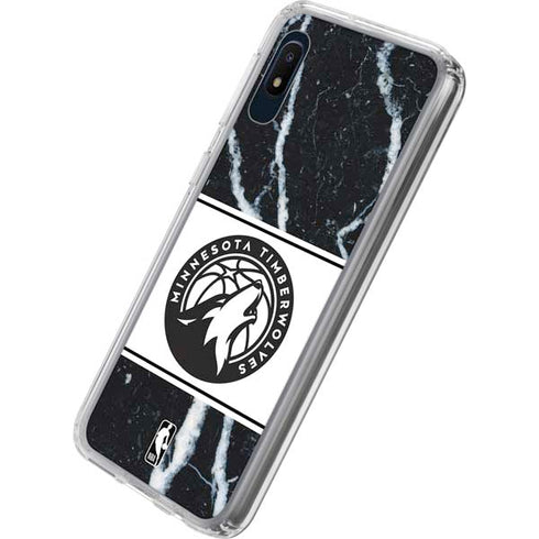 NBA Minnesota Timberwolves Marble Galaxy A10e Clear Case