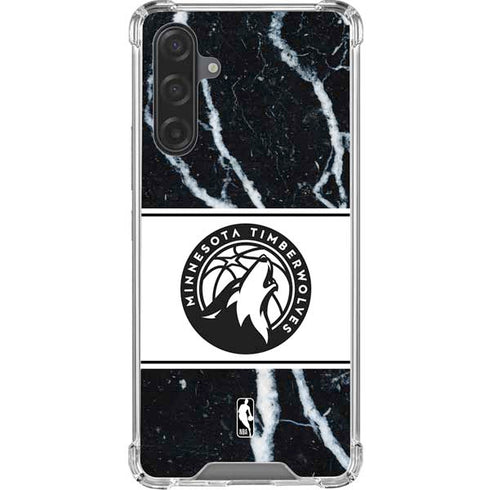 NBA Minnesota Timberwolves Marble Galaxy A17 Clear Case