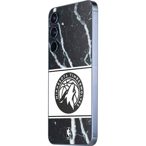 NBA Minnesota Timberwolves Marble Galaxy A35 5G Skin