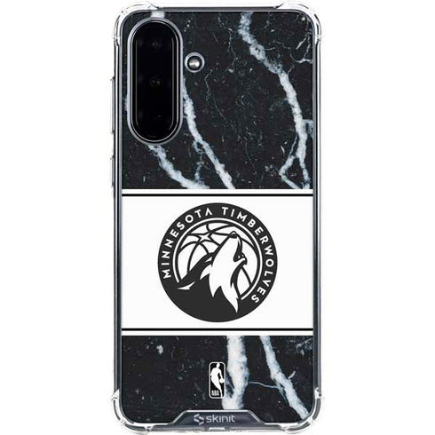 NBA Minnesota Timberwolves Marble Galaxy A36 5G Clear Case