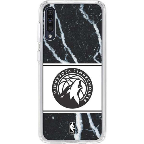 NBA Minnesota Timberwolves Marble Galaxy A50 Clear Case