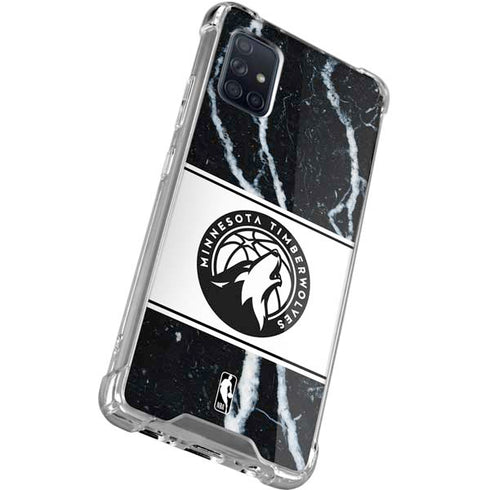 NBA Minnesota Timberwolves Marble Galaxy A51 5G Clear Case