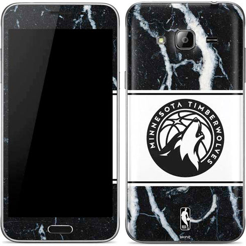 NBA Minnesota Timberwolves Marble Galaxy J3 Skin
