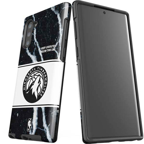 NBA Minnesota Timberwolves Marble Galaxy Note 10 Pro Case