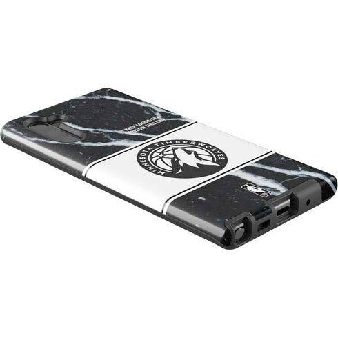 NBA Minnesota Timberwolves Marble Galaxy Note 10 Pro Case