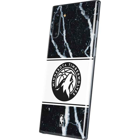 NBA Minnesota Timberwolves Marble Galaxy Note 10 Skin