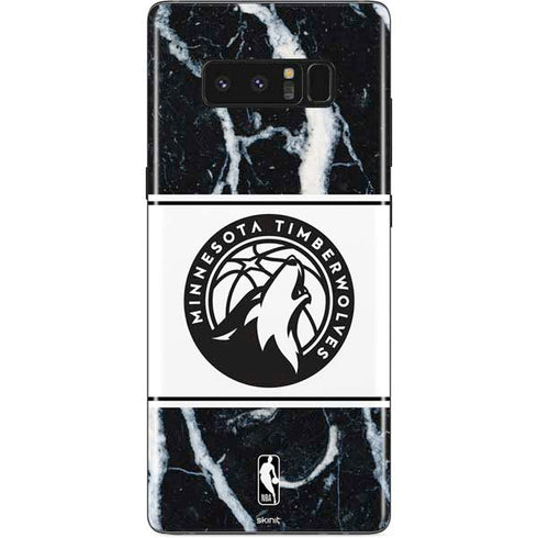 NBA Minnesota Timberwolves Marble Galaxy Note 8 Skin