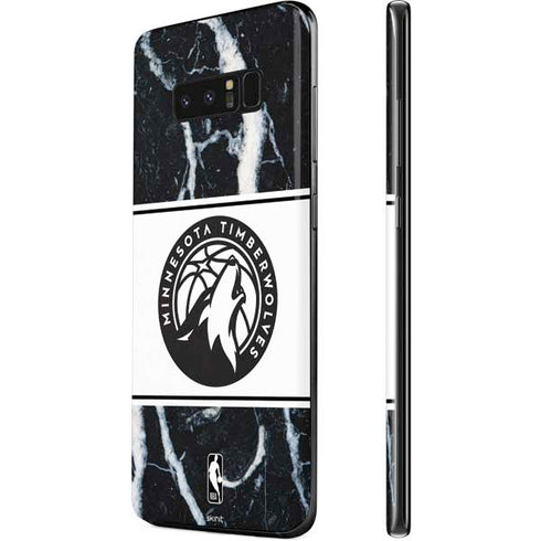 NBA Minnesota Timberwolves Marble Galaxy Note 8 Skin