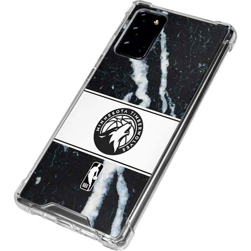 NBA Minnesota Timberwolves Marble Galaxy Note20 5G Clear Case