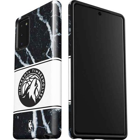 NBA Minnesota Timberwolves Marble Galaxy Note20 5G Pro Case
