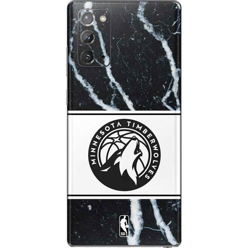 NBA Minnesota Timberwolves Marble Galaxy Note20 5G Skin