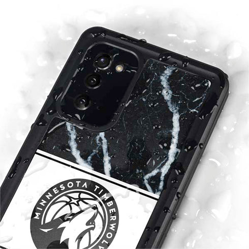 NBA Minnesota Timberwolves Marble Galaxy Note20 5G Waterproof Case