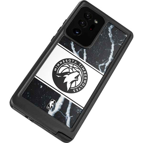 NBA Minnesota Timberwolves Marble Galaxy Note20 Ultra 5G Waterproof Case