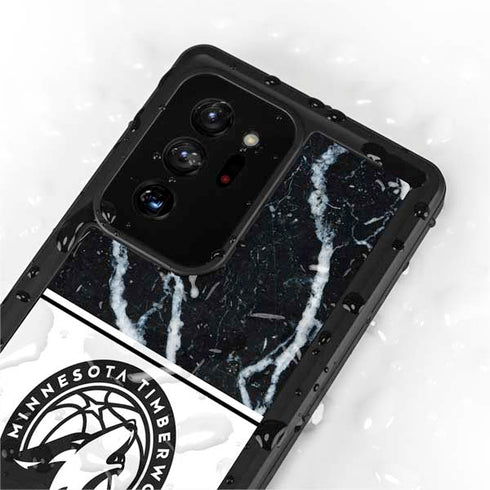 NBA Minnesota Timberwolves Marble Galaxy Note20 Ultra 5G Waterproof Case