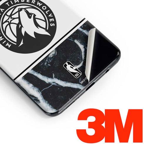 NBA Minnesota Timberwolves Marble Galaxy S10 Skin