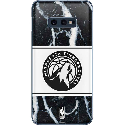 NBA Minnesota Timberwolves Marble Galaxy S10e Skin