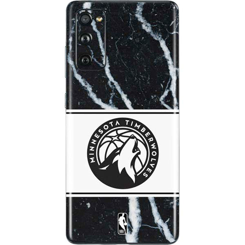 NBA Minnesota Timberwolves Marble Galaxy S20 Fan Edition Skin