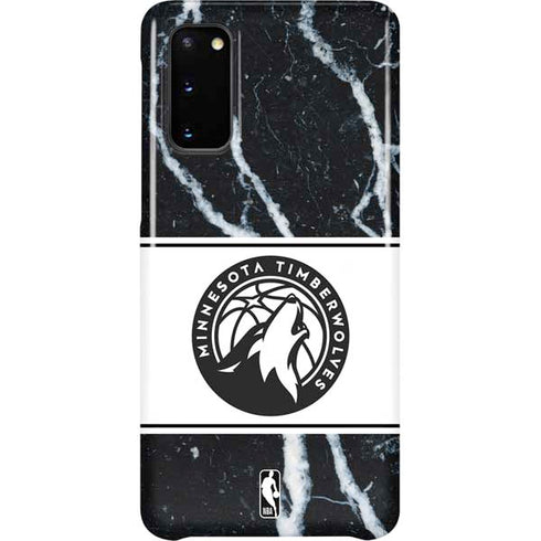 NBA Minnesota Timberwolves Marble Galaxy S20 Lite Case