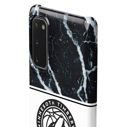 NBA Minnesota Timberwolves Marble Galaxy S20 Lite Case