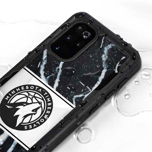 NBA Minnesota Timberwolves Marble Galaxy S20 Plus Waterproof Case
