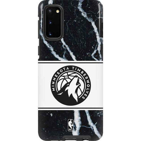 NBA Minnesota Timberwolves Marble Galaxy S20 Pro Case