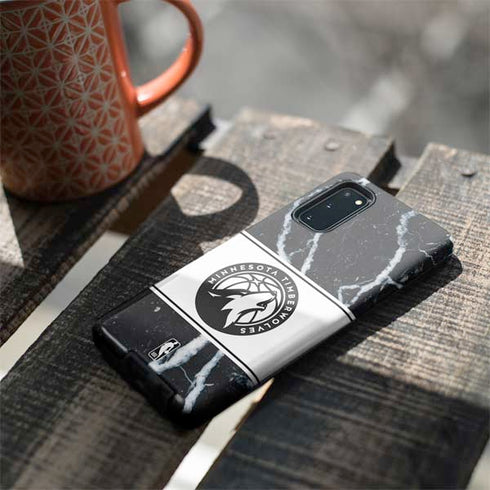 NBA Minnesota Timberwolves Marble Galaxy S20 Pro Case