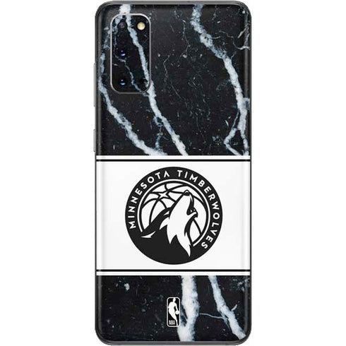 NBA Minnesota Timberwolves Marble Galaxy S20 Skin