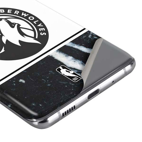 NBA Minnesota Timberwolves Marble Galaxy S20 Skin