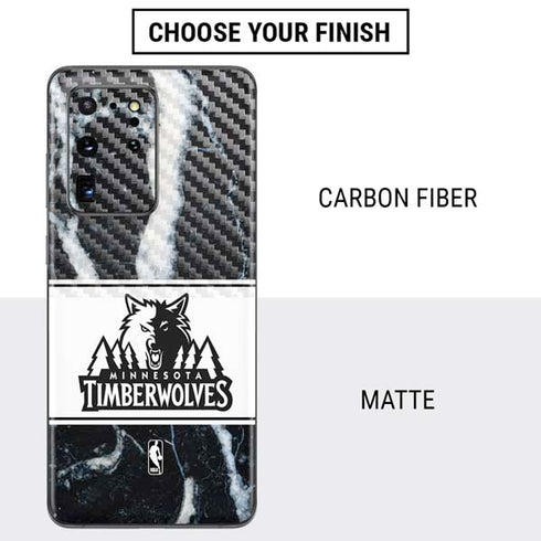 NBA Minnesota Timberwolves Marble Galaxy S20 Ultra 5G Skin