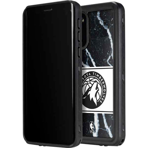 NBA Minnesota Timberwolves Marble Galaxy S20 Waterproof Case