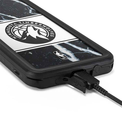 NBA Minnesota Timberwolves Marble Galaxy S20 Waterproof Case
