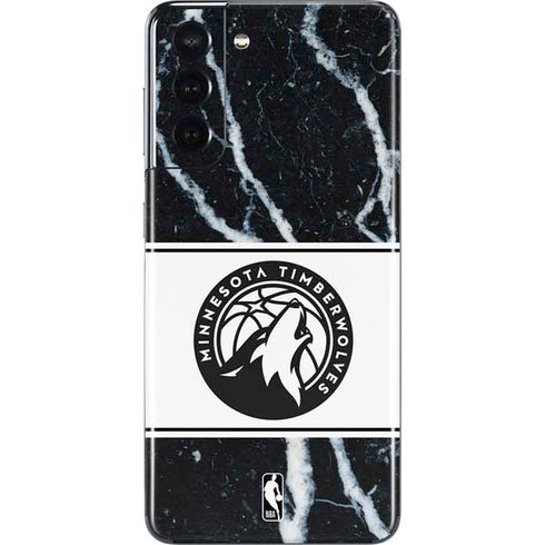 NBA Minnesota Timberwolves Marble Galaxy S21 5G Skin