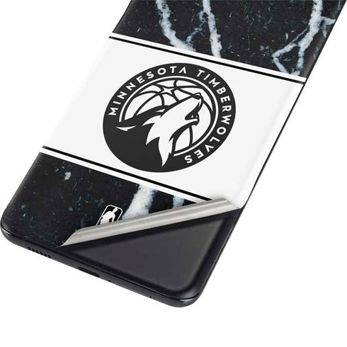 NBA Minnesota Timberwolves Marble Galaxy S21 5G Skin