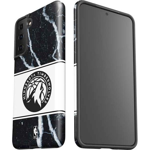 NBA Minnesota Timberwolves Marble Galaxy S21 Plus 5G Pro Case