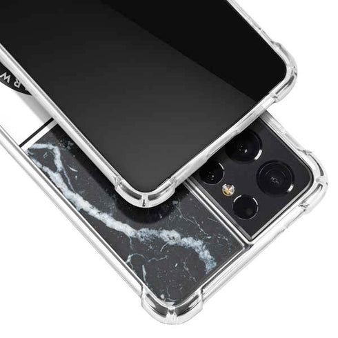 NBA Minnesota Timberwolves Marble Galaxy S21 Ultra 5G Clear Case