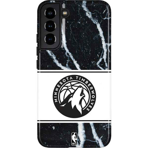 NBA Minnesota Timberwolves Marble Galaxy S22 Plus Pro Case