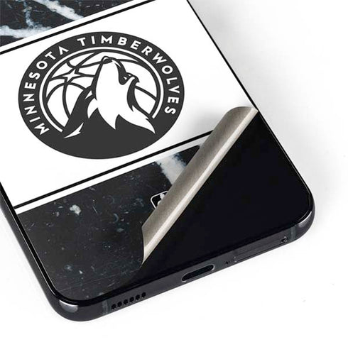 NBA Minnesota Timberwolves Marble Galaxy S22 Skin