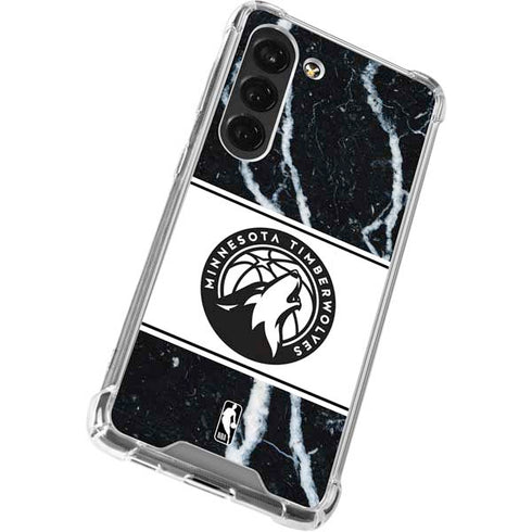 NBA Minnesota Timberwolves Marble Galaxy S23 Clear Case