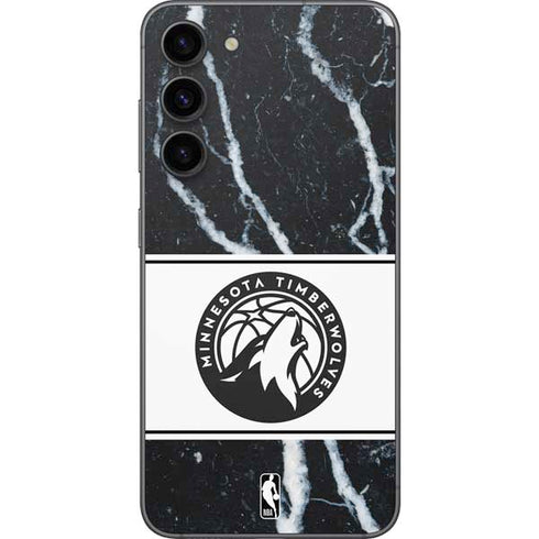 NBA Minnesota Timberwolves Marble Galaxy S23 Plus Skin