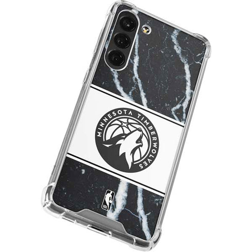 NBA Minnesota Timberwolves Marble Galaxy S24 FE Clear Case