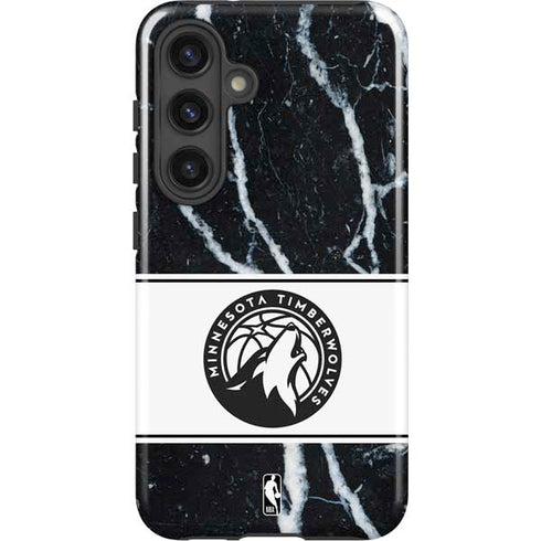 NBA Minnesota Timberwolves Marble Galaxy S25 Impact Case