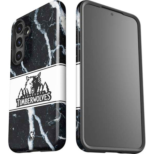 NBA Minnesota Timberwolves Marble Galaxy S24 Plus Impact Case