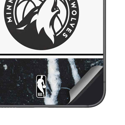 NBA Minnesota Timberwolves Marble Galaxy S25 Plus Skin