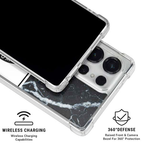 NBA Minnesota Timberwolves Marble Galaxy S25 Ultra Clear Case