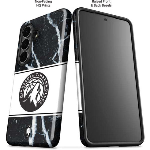 NBA Minnesota Timberwolves Marble Galaxy S26 Impact Case