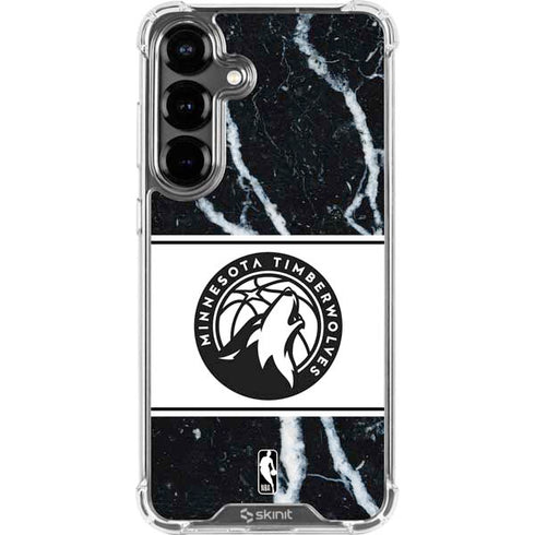 NBA Minnesota Timberwolves Marble Galaxy S26 Plus Clear Case
