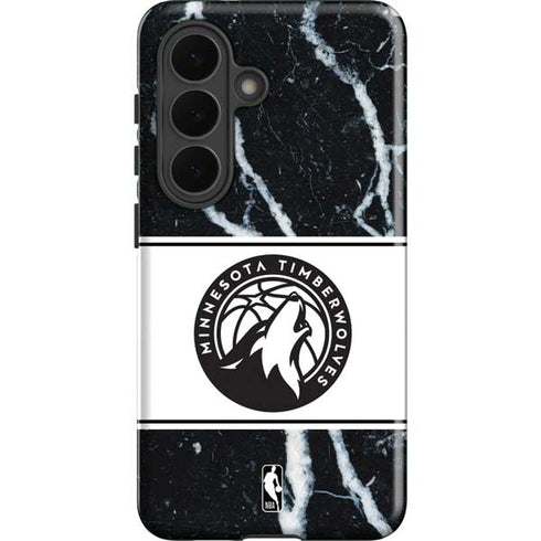 NBA Minnesota Timberwolves Marble Galaxy S26 Plus Impact Case